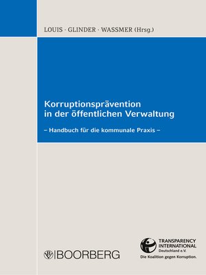 cover image of Korruptionsprävention in der öffentlichen Verwaltung